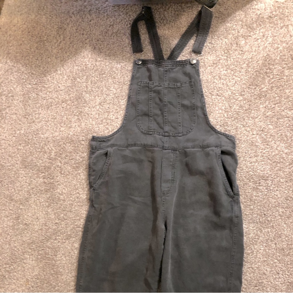 Aerie Twill Overall Charcoal Grey